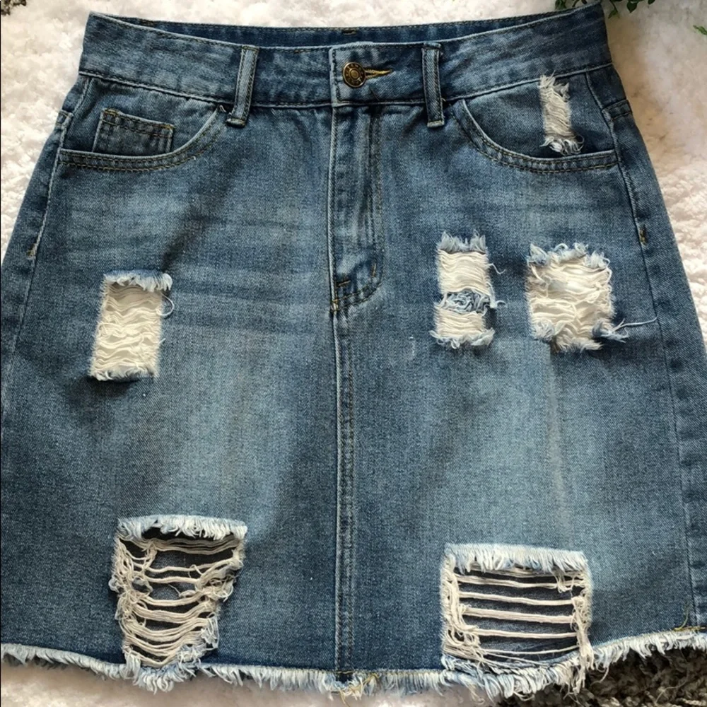 SHEIN jean skirt - Picture 2 of 12